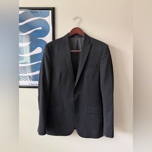 EGARA Men’s Black Suit Blazer 42R